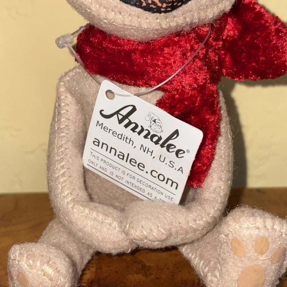 Annalee 2012 Cozy Christmas Pug Dog w/ Antlers #750612 NWT Holiday Collectible